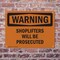 Signmission Shoplifters Will Be Prosecuted OSHA Warning Sign, Plastic, 10in W x 7in L, 2PK OS-2PACK-WS-P-710-L-12834 - alternate 7